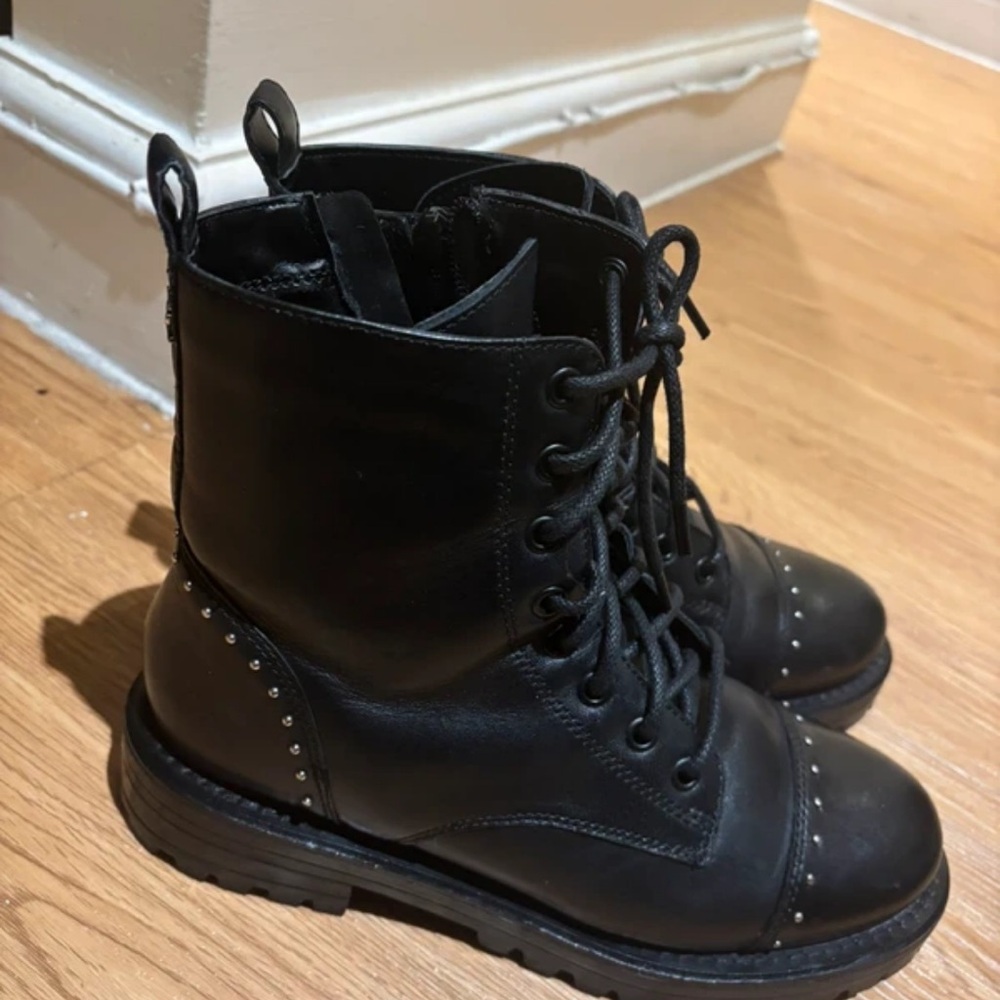 Kurt Geiger Black Studded Boots